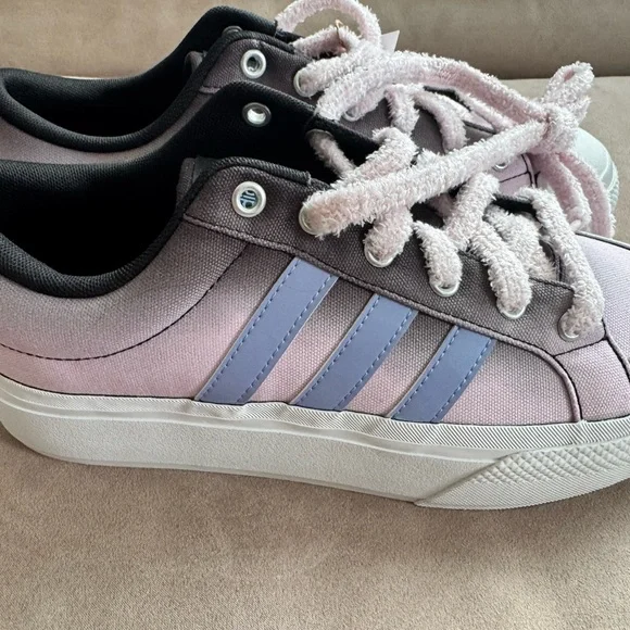 Adidas Bravada 2.0 Platform sneakers skateboarding ombré pink black 9.5 NWT new - Picture 9 of 10